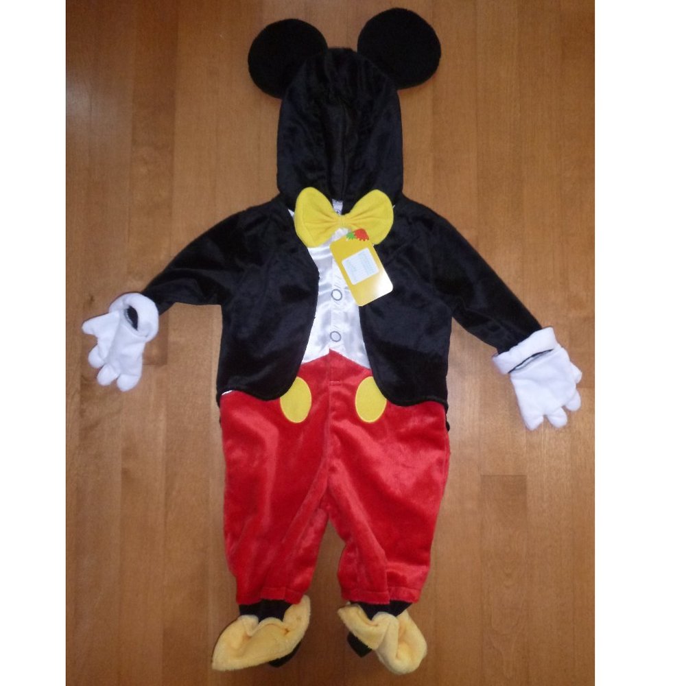 Baby Boys Deluxe MICKEY MOUSE Halloween Costume  12/18 mo NWT
